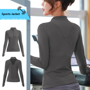 Áo khoác Jacket thể thao tập yoga quần áo chạy tập thể dục Áo Bót sát