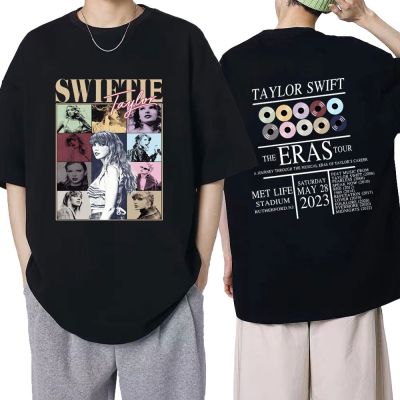 Taylor The Eras Tour T Shirt 2023 World Tour Print Fashion Short Sleeve T-shirt Men Women Hip Hop Oversized Cozy Cotton T Shirts