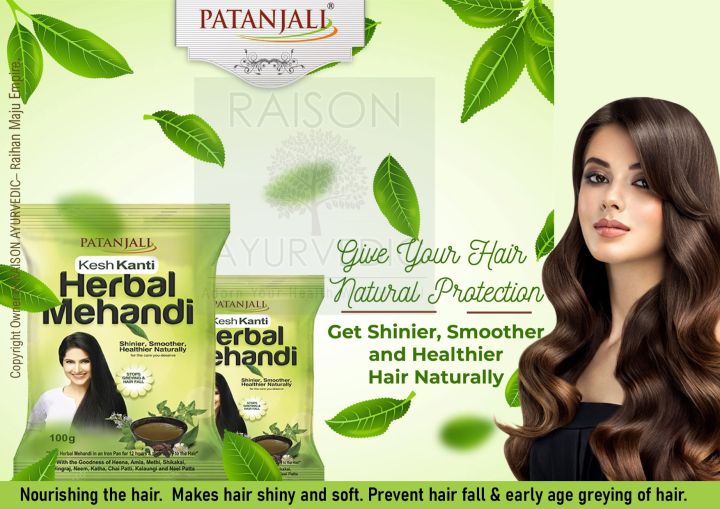100gm Patanjali Herbal Mehandi Natural Henna Powder Hair Colour for sale  online | eBay