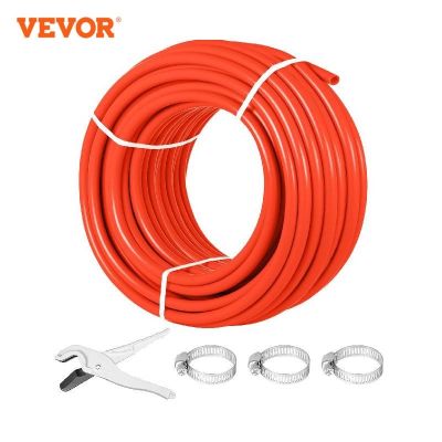 VEVOR Oxygen O2 Barrier PEX Tubing 1/2 Inch X 300 Ft Pex Tube EVOH PEX-B Pipe For Residential Commercial Radiant Floor Heating