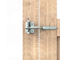【LZ】☄♈  1PC Carbon Steel Fence Latch Door Lock Self Locking Fence Latch Outdoor Guardrail Lock Buckle Fence Gate Door Latches Hardware