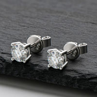 IOGOU หรูหรา D สี0.5ct Moissanite ต่างหูสตั๊ดสำหรับผู้หญิงด้านคุณภาพจริง925เงินสเตอร์ลิงขายส่งสาวเครื่องประดับ Fine