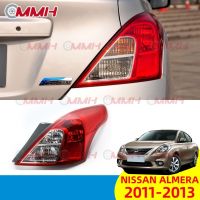 Nissan Almera 11 12 13 เสื้อ​ไฟท้าย ไฟท้าย​แต่ง ไฟท้ายไฟเบรค​ ไฟเลี้ยว Taillamp Taillight ไฟท้าย​ พร้อมทับทิม ไฟท้ายกันชนหลังสําหรับ​ ทับทิมในฝาท้ายไฟท้าย