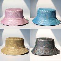 2023 Colored Fishermans Hat for Men Leather Both Sides Can Wear Sunshade Fashion