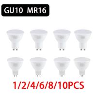 [HOT QQZIWWUJJWG 104] 1/2/6/10ชิ้นจุดไฟ LED GU10หลอดไฟ LED 12วัตต์9วัตต์6วัตต์3วัตต์โคมไฟ220โวลต์สปอตไล MR16 7วัตต์ L Ampada GU5.3ข้าวโพดหลอดไฟ Gu 10หลอดบรรจุหลอด