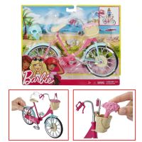 จักรยานบาร์บี้ +พร้อมอุปกรณ์ครบชุด Barbie  Bike DVX55 ลิขสิทธิ์แท้100%