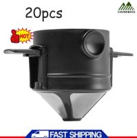 20pcs Foldable Coffee Filters Stainless Steel Drip Coffee Funnel Coffee Dripper