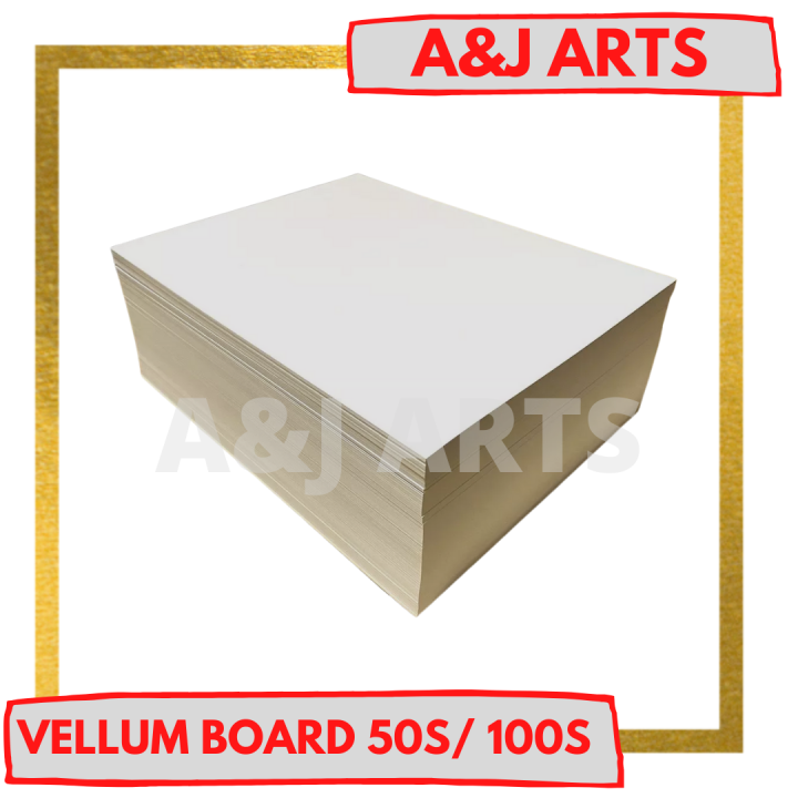 Vellum Board 180gsm White 50’s or 100’s Short/Long Lazada PH