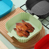 Airfryer Reusable Square หม้อซิลิโคน Air Fryers เตาอบถาดอบไก่ตะกร้าเปลี่ยน Grill Pan Airfryer อุปกรณ์เสริม