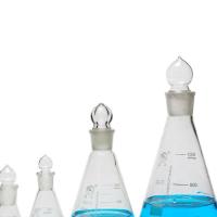 [Fast delivery]Original Shu Niu Grinding Mouth Stopper Triangular Flask High Borosilicate Standard Mouth Erlenmeyer Flask 100 250 500ml