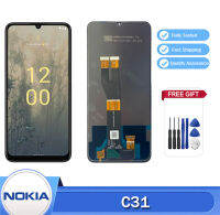 6.75ต้นฉบับ "สำหรับ Nokia C31จอแสดงผล LCD TA-1499 TA-1497 TA-1493หน้าจอสัมผัสอะไหล่ประกอบ Digitizer