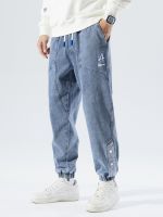 【YD】 Size Baggy Jeans Men Hip Hop Streetwear Harem Pants Fashion Embroidery Stretch Cotton Jogger 8XL