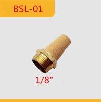 QDLJ-Pneumatic Solenoid Valve Copper Muffler Bst-01 Thread 1/8" Copper Muffler Exhaust Vent 10pcs/lot