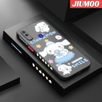 เคส JIUMOO สำหรับ Xiaomi Redmi Note 7 Note 7 Pro Note 7S เคส Note7พร้อมการ์ตูนมีน้ำค้างแข็งโปร่งใสกระต่ายลอเรลเคสซิลิโคนรูปสี่เหลี่ยมขอบด้านข้างเคสป้องกันเคสมือถือกันกระแทกกล้องดีไซน์ใหม่