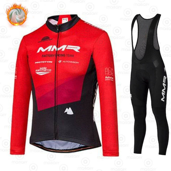 new-mmr-winter-thermal-fleece-set-cycling-clothes-mens-jersey-suit-sport-riding-bike-mtb-clothing-bib-pants-warm-sets-ropa