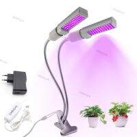 Dual Heads LED Grow Light Phyto lamp indoor plants Fitolamp Fitolampy 5V USB Timer indoor growbox for greenhouse grow tent box WDAGTH