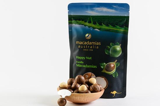 Hạt macca nguyên vỏ australia happy nut vị vanilla macadamias úc 225g - ảnh sản phẩm 2