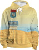 Novelty Aesthetic Hoodies for Unisex Youth,Cool Sweatshirt 3D Landscape Printed Pattern Comfort Relaxed-fit Party Pullover