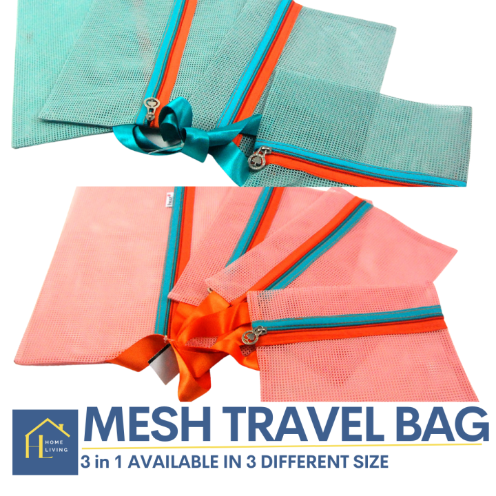3in1 Mesh Travel bag available in 3 different size/Closet Clothes