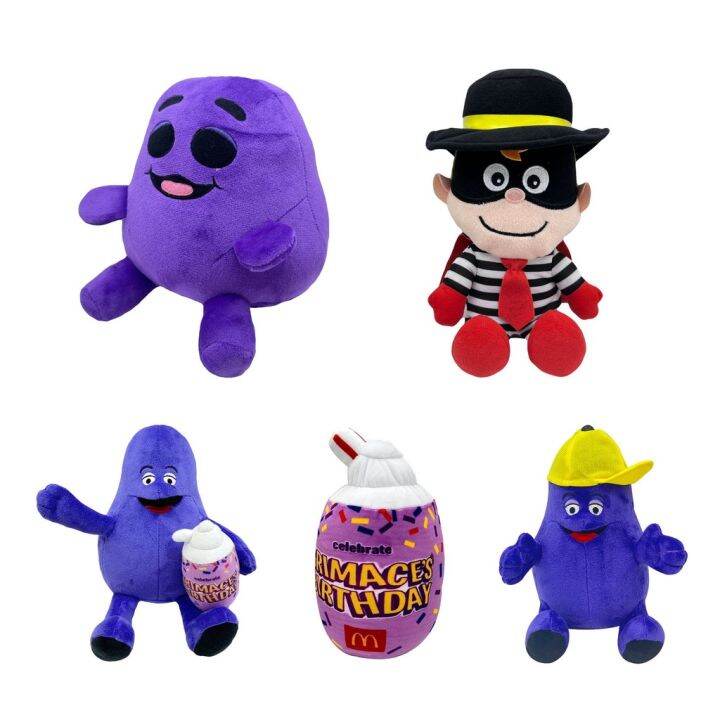 Hychumey Grimace Plush Toy Grimace Shake Cartoon Dolls Stuffed Soft Toy ...