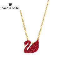 Originalเคาน์เตอร์Swarovski Red Swan (เล็ก) ICONICสร้อยคอเฉพาะตัวอารมณ์สง่างามจี้Creative High-Endโซ่ไหปลาร้าแฟนหรูหราของขวัญเครื่องประดับอัญมณีแฟชันสตรี