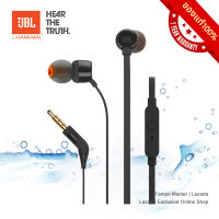 หูฟังอินเอียร์JBL T110 Tune110 In-Ear Headphones With Mic พร้อมไมโครโฟน ชุดหูฟังเสียง มีปุ่มควบคุมการคุยโทรศัพท์