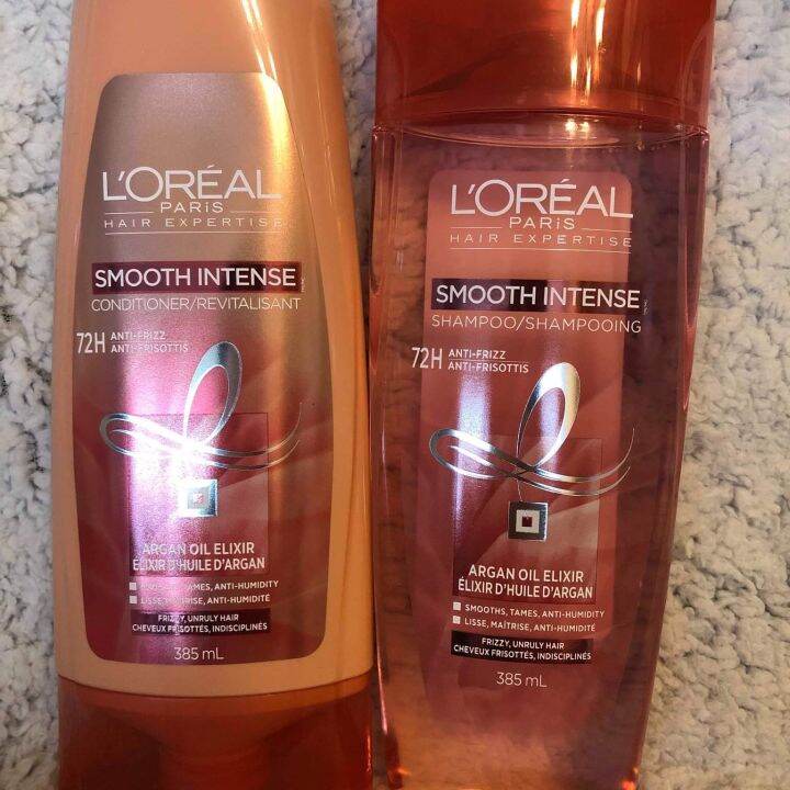 Original L'Oreal Paris Smooth Intense Shampoo and Conditioner, for