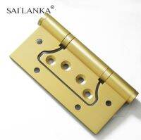 SAILANKA Brass Hinge 4 Inch Folding Thickened Wood Interior Door Hinge Shaft Bearing 1 Piece Free Slotted Hinge Accessories