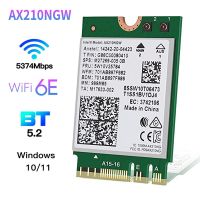 อะแดปเตอร์ Intel AX210 Wifi 6การ์ดบลูทูธ5.2 AX210NGW 2400Mbps 802.11AX ไร้สาย M.2 NGFF Wi-Fi6e ไร้สายการ์ดเน็ตเวิร์ก