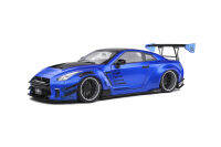 Solido NIssan GT-R (R35) W/ Liberty Walk Body Kit 2.0 Metallic Blue 2020