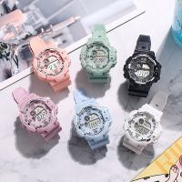 ❀❀ Manufacturers wholesale new fresh style large dial male and female students sports waterproof luminous alarm clock electronic watch