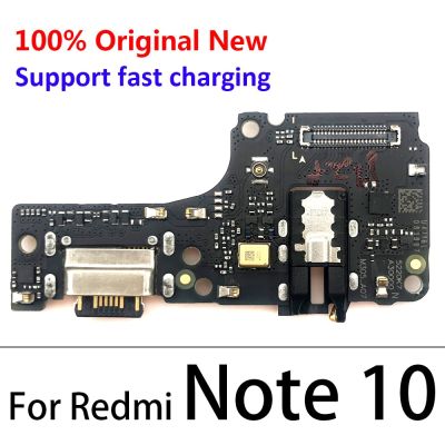 ต้นฉบับ 100% ใหม่สําหรับ Redmi Note 10 พอร์ตชาร์จ USB ไมโครโฟนไมโครโฟน Dock Connector Board Flex Cable Repair Parts