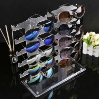 Double Row 10 Pairs Of Glasses Display Stand Sunglasses Rack Holder Bracket Props WJ826