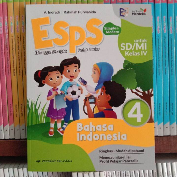 Buku ESPS Bahasa Indonesia Kelas 4 SD Kurikulum Merdeka Erlangga ...