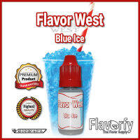 Flavor West Blue Ice - กลิ่นบลูไอซ์ (บลูเบอร์รี่เมนทอล) - กลิ่นผสมอาหาร - ผ่านการรับรองจาก อย. ประเทศไทย บรรจุและขายโดย Flavorfy กลิ่นผสมอาหารอเนกประสงค์ เหมาะสำหรับ ลูกอม, กัมมี่, น้ำผลไม้, เบเกอรี่, ไอศครีม, ของเหลวอื่่นๆ