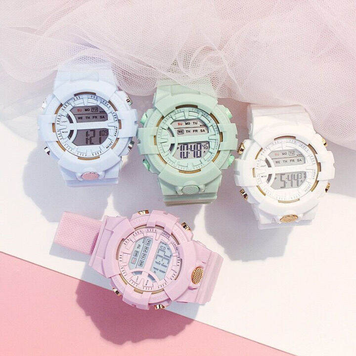 th-childrens-ins-style-watch-korean-macarone-color-matching-student-watch-unicorn-harajuku-electronic-watch