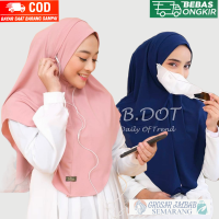 ฮิญาบสำเร็จรูป Bergo Alila Slip In หน้ากาก Jersey / Jersey Earin Veil - Women ผ้าคลุมหน้า/Bergo Veil-ฮิญาบพรีเมี่ยมเจอร์ซีย์