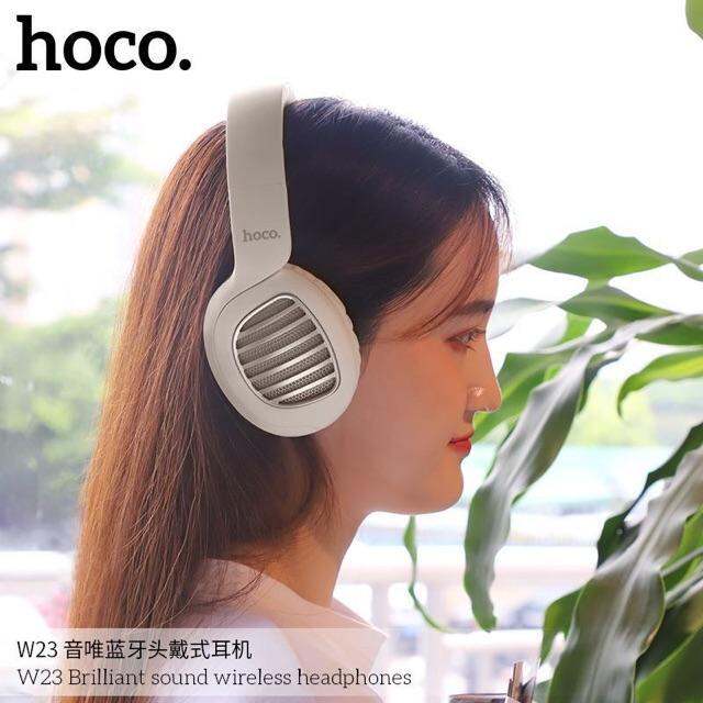 new-gadget-hoco-หูฟังบลูทูธ-headphones-w23-brilliant-wireless-and-wired-with-mic-เล่นเกม-ฟังเพลง-ส่งฟรี