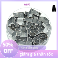 ?【HOT SALE】MUXI ตัวอักษรตัวอักษร Cookie cutters แม่พิมพ์บิสกิตหมายเลขเครื่องตัดชุดเค้ก DIY แม่พิมพ์