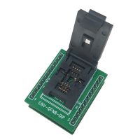 QFN8 DFN8 WSON8 Programming Socket Pin Pitch 1.27mm IC Body Size 6X8 mm Clamshell Test Socket ZIF Adapter Kelivn Socket