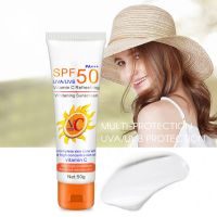 Vitamin C Sunscreen Facial Body Sunblock Waterproof UV Oil-control SPF 50+ Sun Screen Body Cream