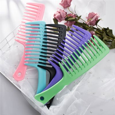 【CC】 2022 Hot Hairdress Comb Resistant Woman Wet Curly Hair Brushes Dyeing Styling Tools Coarse Wide Spikes
