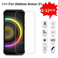 ☽❆✑ 2-1Pcs Tempered Glass For Ulefone Armor 21 Phone Film 9H HD Protective Glass For Cristal Ulefone Armor 21 6.58 Screen Protector