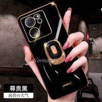 ใหม่เคสอิเล็กโทรเพลทสำหรับ Xiaomi Mi 13T 13 Pro 5G Xiaomi13T พิเศษเคสมือถือ2023พร้อมเคสแฟชั่นลายการ์ตูนรูปหมีพับตั้งได้รวมทุกอย่างป้องกันกล้องกันกระแทกเคส TPU เคสนิ่ม