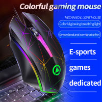 เมาส์ Gamer LED ที่มีสีสัน Backlit เมาส์สำหรับเล่นเกมราคาถูกพีซี Gamer เมาส์สำหรับคอมพิวเตอร์ DPI 1600แล็ปท็อป Gamer Mause อุปกรณ์เล่นเกม