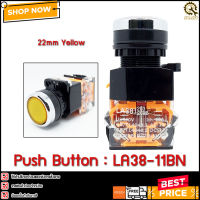 PUSH BUTTON LA38-11BN  22mm  Yellow