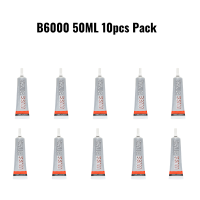 Zhanlida B6000 Pack Of 10 Clear Contact Adhesive With Precision Applicator Tip Diamond Jewelry Bonding Painting Glue - 50ML