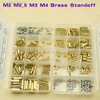 卍 100PCS/180PCS/270Pcs M2 M2.5 M3 M4 Brass PCB Standoff spacer Screw Nut Assortment Kit Set