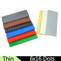 【CC】♟✾  6Pcs Moc Blocks Thin Figures Bricks Plate 3027 6x16 Dots Particles Educational Size Compatible Leduo