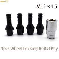 4Pcs รถล้อแม็กล็อค Bolts Nuts Lugs M12 X 1.5รถบรรทุกสำหรับ BMW 1 3 5 Series 1500-2000 VW Caddy 2004-2023 Transporter